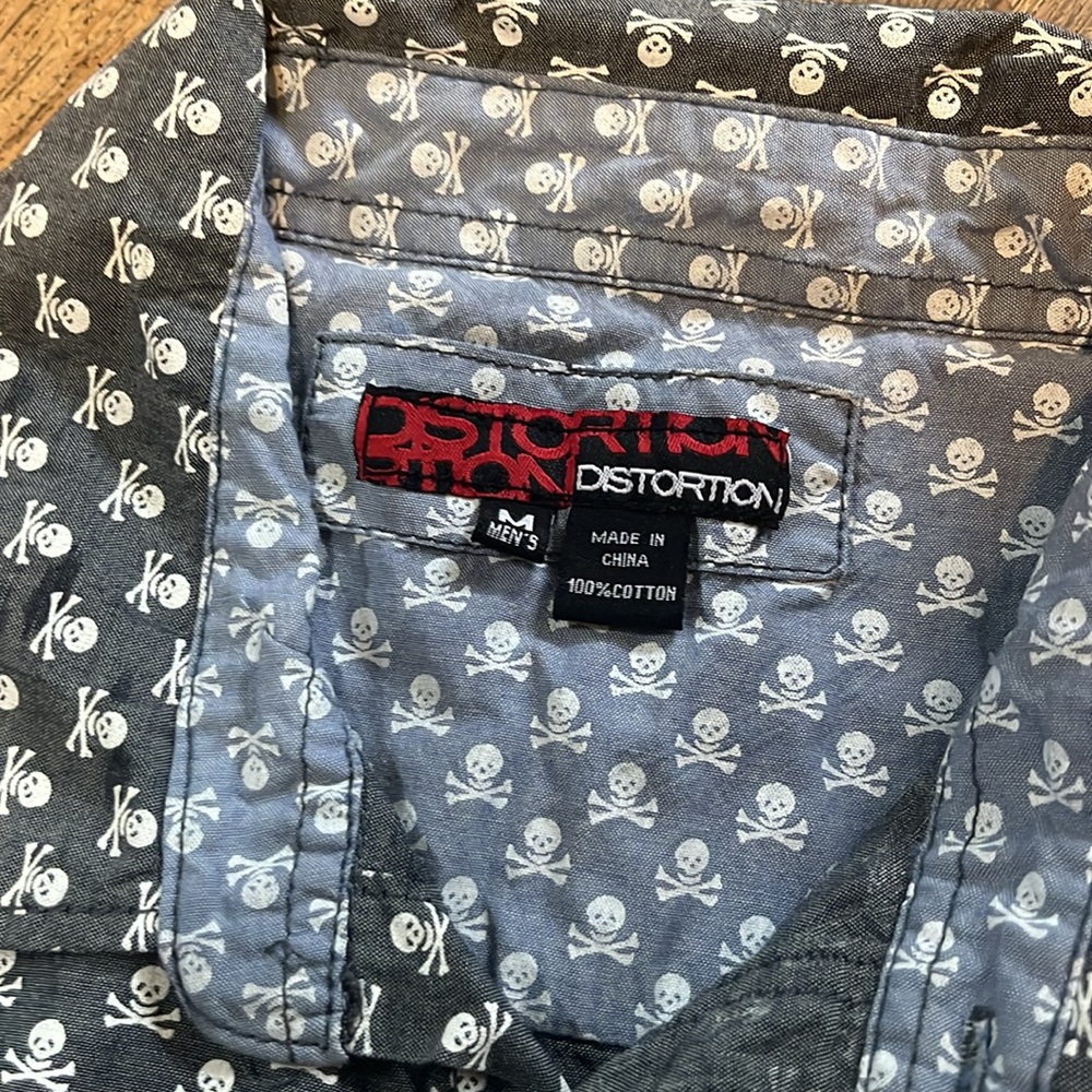 Distortion, men's short sleeve, button down - Picture 2 of 4